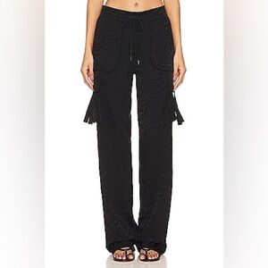 NWT Le‎ Superbe Santa Cruz Cargo Pant Luxury Streetwear Modern Chic Black Size 0